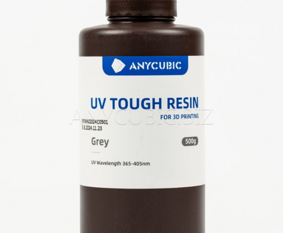 Фото 3 - СІРА Гнучка фотополімерна смола Anycubic Flexible Tough Resin GREY 0.5КГ