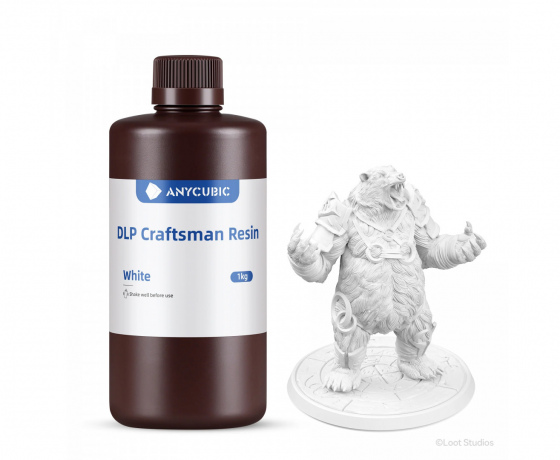 Фото 4 - Фотополімерна смола Anycubic Craftsman WHITE (Біла) 1КГ