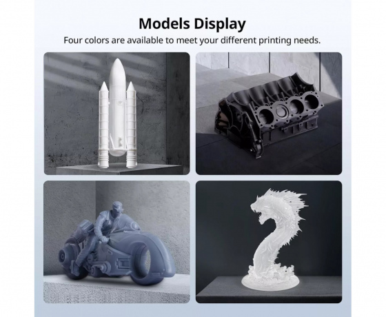 Фото 3 - Фотополімерна смола Anycubic High Speed Resin 2.0 Сірий