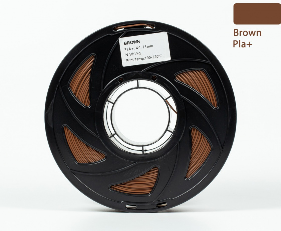 Фото 3 - Коричневий PLA Plus (ПЛА плюс) пластик філамент для 3D принтера 1кг, 1.75мм, 330м Filament
