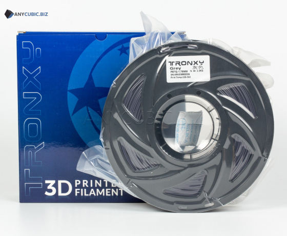 Фото 3 - Сірий PETG пластик Tronxy для 3D принтера 330m | 1 кг | 1,75 мм