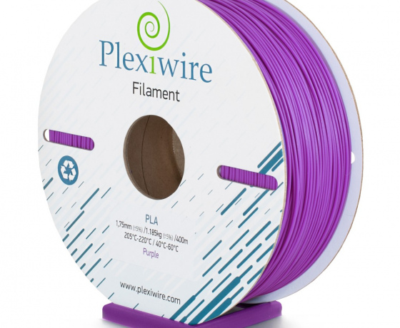 Фото 3 - PLA пластик Plexiwire для 3D принтера фіолетовий 400м / 1.185кг / 1.75мм