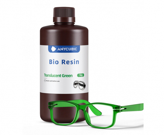 Фото 2 - Фотополімерна Біо смола Прозоро-зелена Anycubic 1л