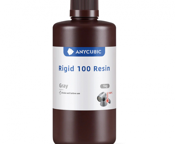 Фото 2 - Фотополимерная смола Anycubic Rigid 100 Resin Серый