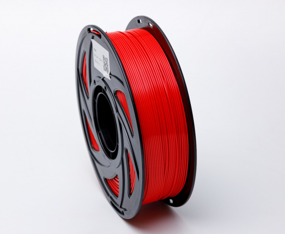 Фото 2 - Красный Пла Пластик Шелковый \PLA SILK Red 1кг | 1.75мм | 330м