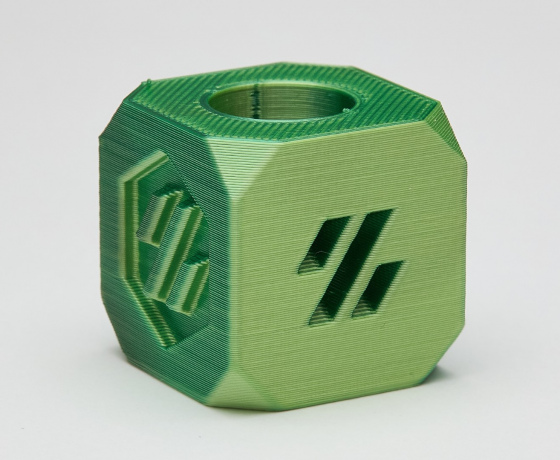 Фото 9 - Желтый Зеленый Пластик Шелковый | PLA SILK Yellow Green 1кг | 1.75мм | 330м