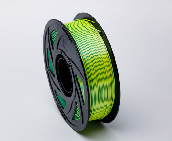 Фото 7 - Білий Жовтий Зелений Шовковий Пла Пластик | PLA SILK White Yellow Green 1кг | 1.75мм | 330м