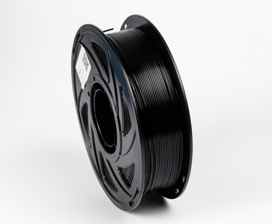 Фото 4 - Черный PETG (ПЭТГ) coPET пластик для 3D принтера Black PETG 1кг 1.75мм | 330м