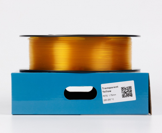 Фото 2 - PETG Полупрозрачный Желтый 1кг | 1.75мм | 330м