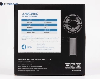 ASA белый Anycubic Ø1,75 мм Вес: 1 кг