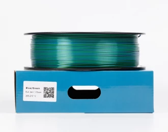 Синий Зеленый Пла Пластик Шелковый | PLA SILK Blue Green 1кг 1.75мм | 330м