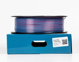 Розово-красный светло-голубой Пла Пластик Шелковый | PLA SILK Rose Red Light Blue 1кг 1.75мм | 330м