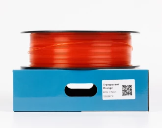 PETG Полупрозрачный Оранжевый 1кг | 1.75мм | 330м