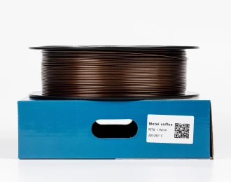 Коричневый | Кофейный Металлик PETG пластик для 3D принтера PETG Filament Metal coffee 1кг | 1.75мм | 330м